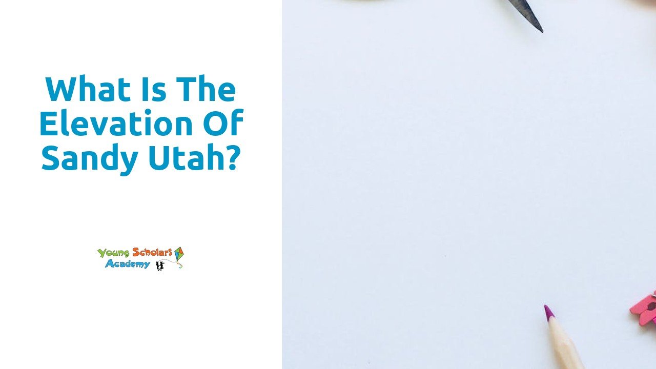 What is the elevation of Sandy Utah?